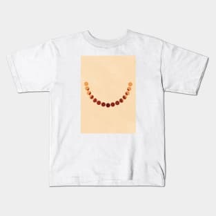 Lunar Eclipse, Moon Minimalist, Modern Mid Century, Neutral Artwork Kids T-Shirt